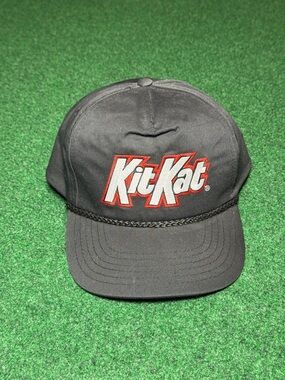 Vintage 90s Kit Kat SnapBack Hat, Candy Bar Halloween Streetwear Cap Doughboys